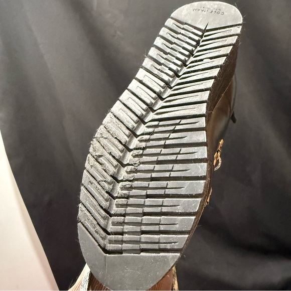 Cole Haan Women's Black Zerogrand Wedge Hiking Boots - Picture 5 of 6